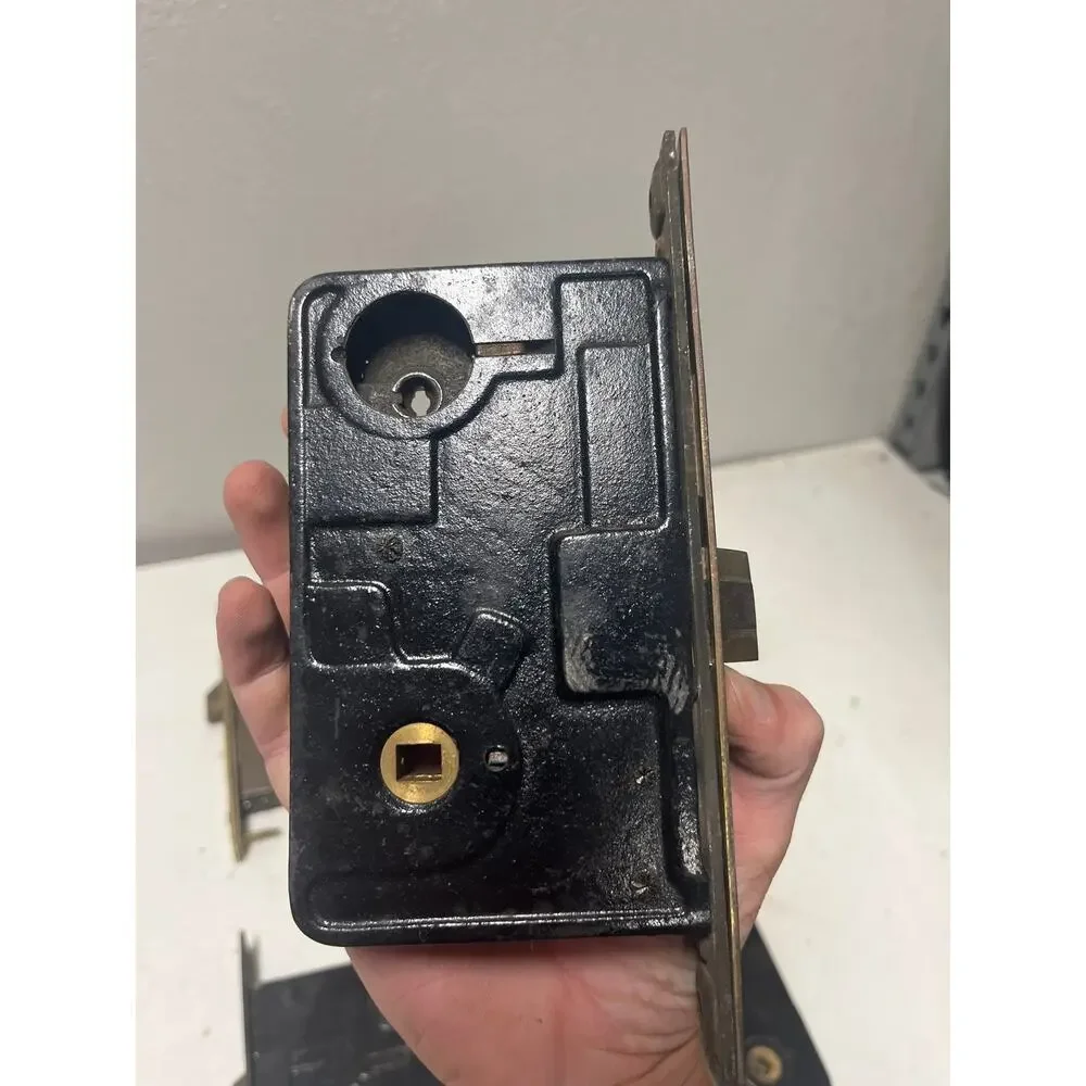 Antique Vintage Mortise Locks, Yale, Sargent, Barrows, no keys - Lot of  4